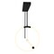 Cwi Lighting Hoops 2 Light LED Chandelier With Black Finish 1273P40-2-101-RC - alternate 6
